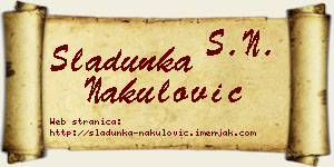 Sladunka Nakulović vizit kartica